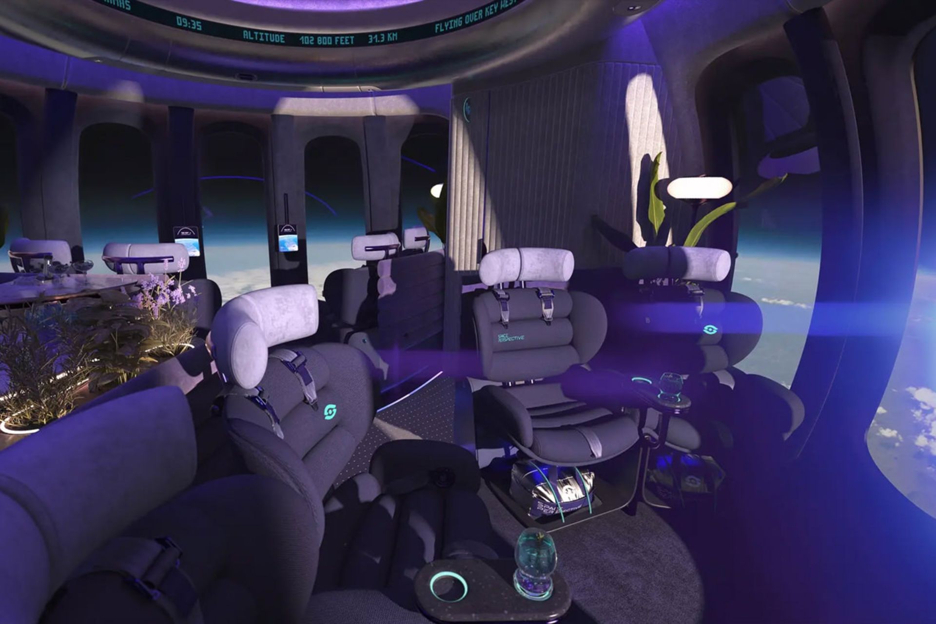 جزئیات داخل کابین Space Lounge