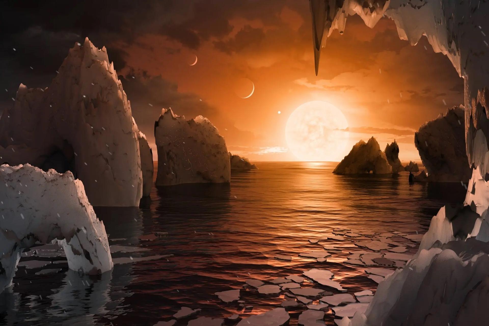 سطح سیاره فراخورشیدی Trappist-1f