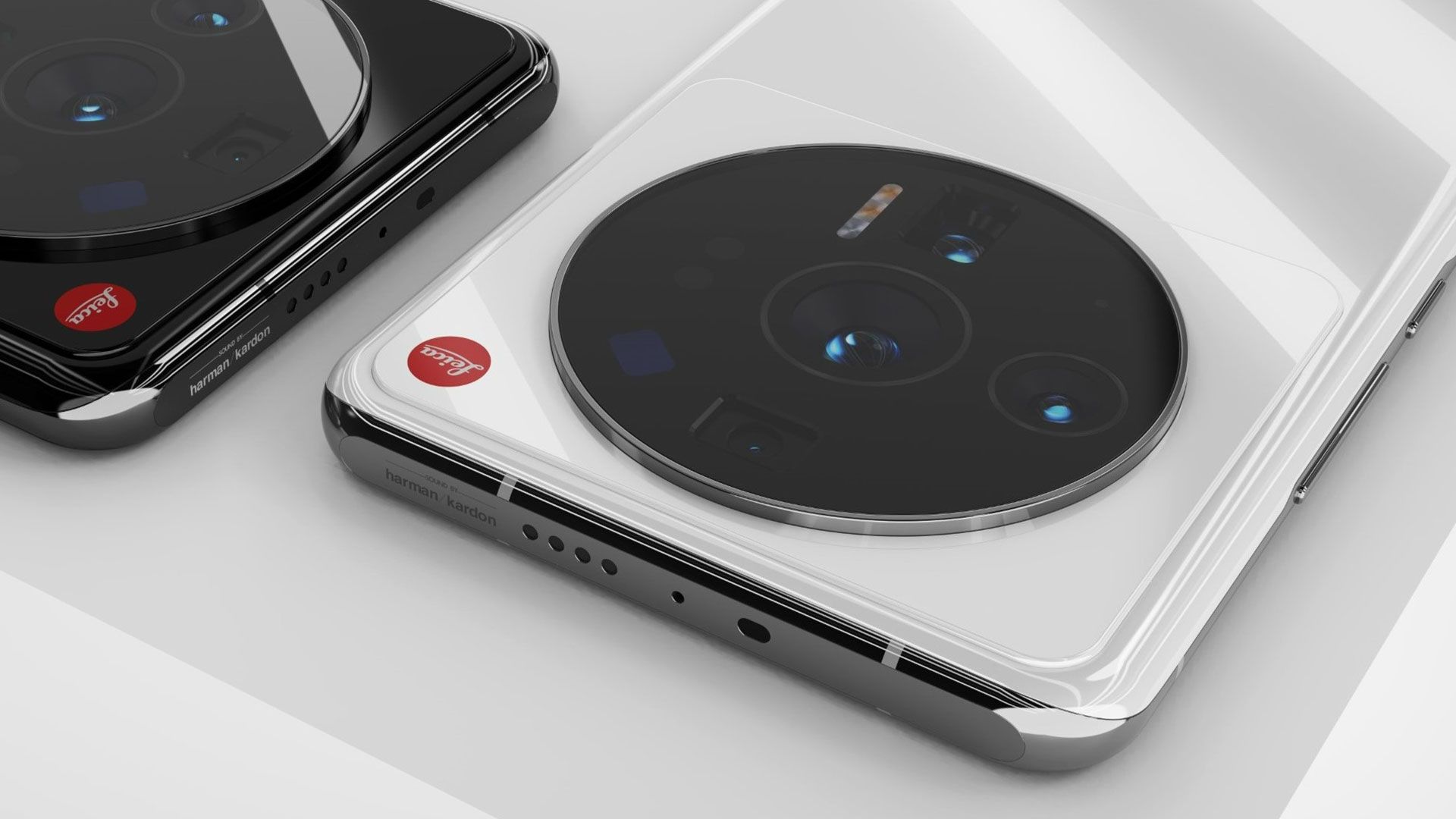 رندر شیائومی ۱۲ اولترا به رنگ های مشکی و سفید