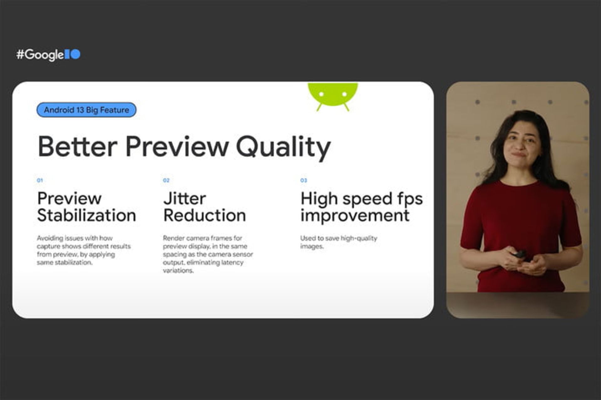 بهبود کیفیت پیش نمایش دوربین در اندروید ۱۳