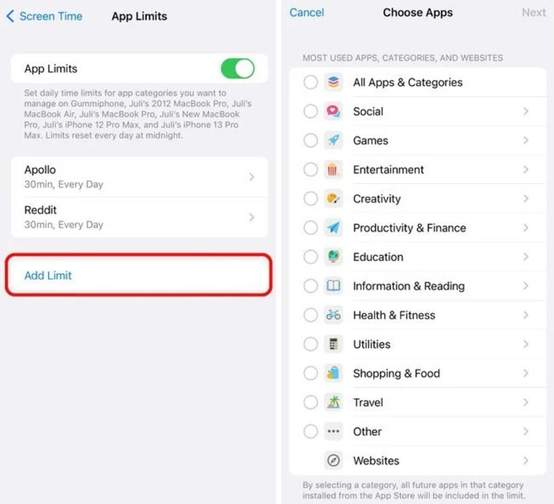 قفل گذاشتن روی برنامه‌های آیفون