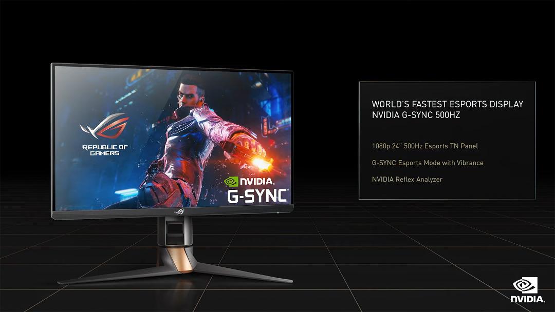 صفحه مشخصات ROG Swift 500 Hz