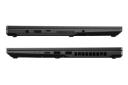 نمای کنار لپ تاپ ایسوس ROG Flow X16 2022 GV601 و نمایش پورت ها