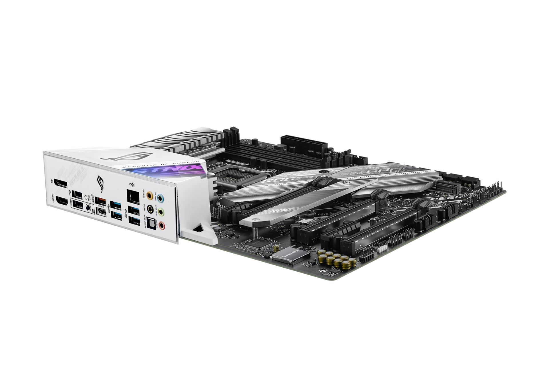 نمای جانبی مادربرد ایسوس ASUS ROG STRIX Z490-A GAMING