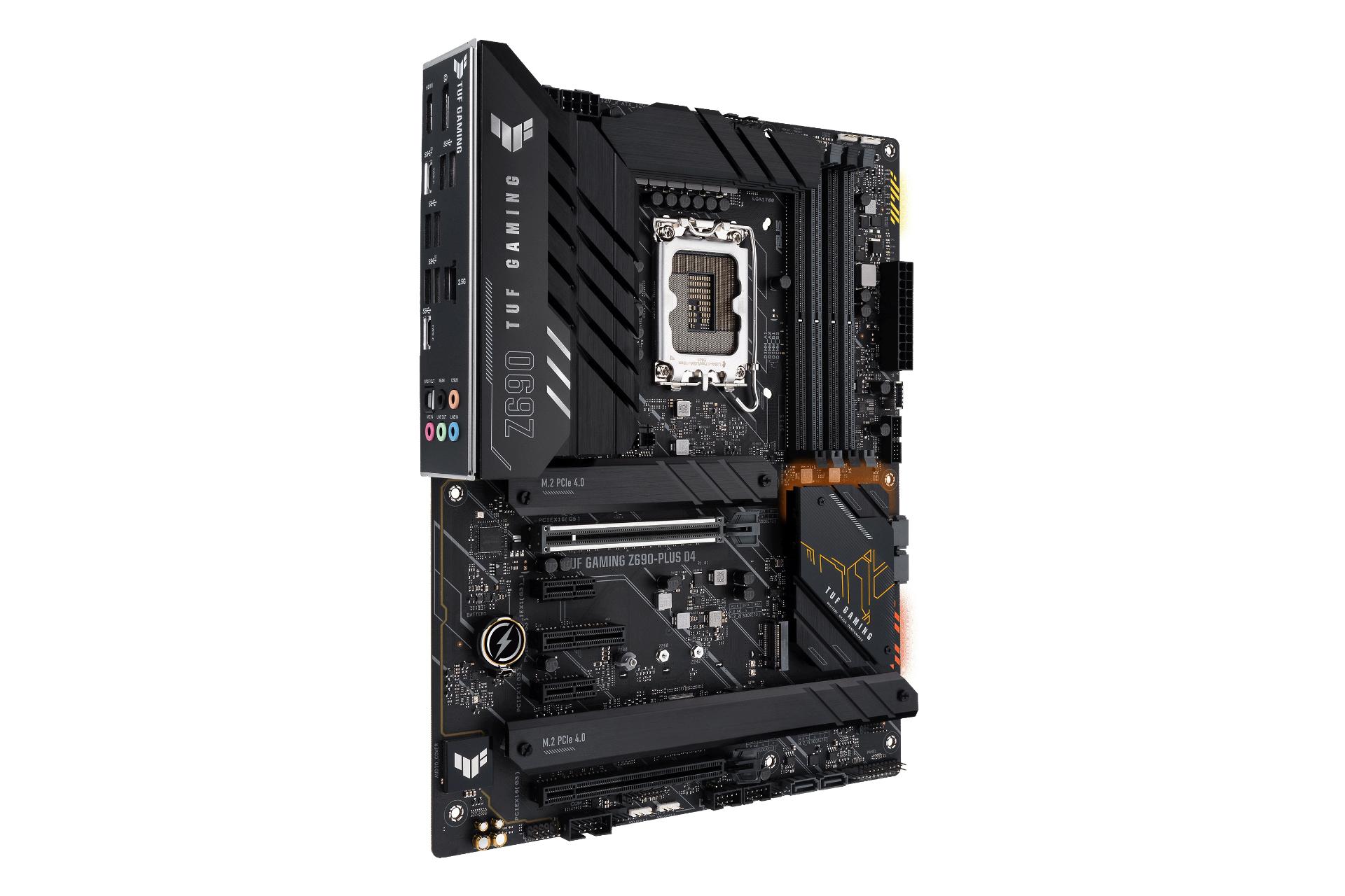 نمای چپ مادربرد ایسوس ASUS TUF GAMING Z690-PLUS D4