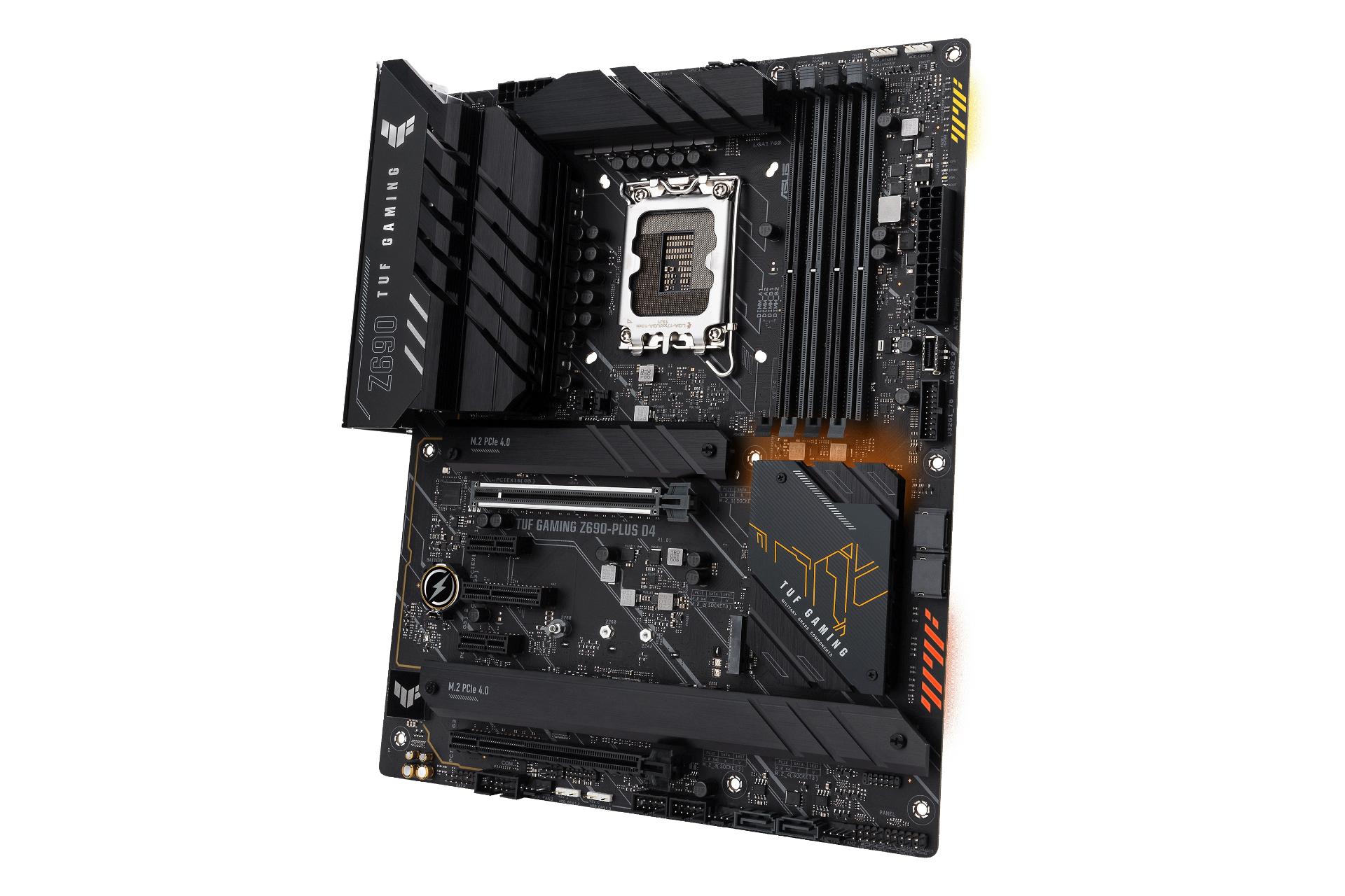 نمای راست مادربرد ایسوس ASUS TUF GAMING Z690-PLUS D4