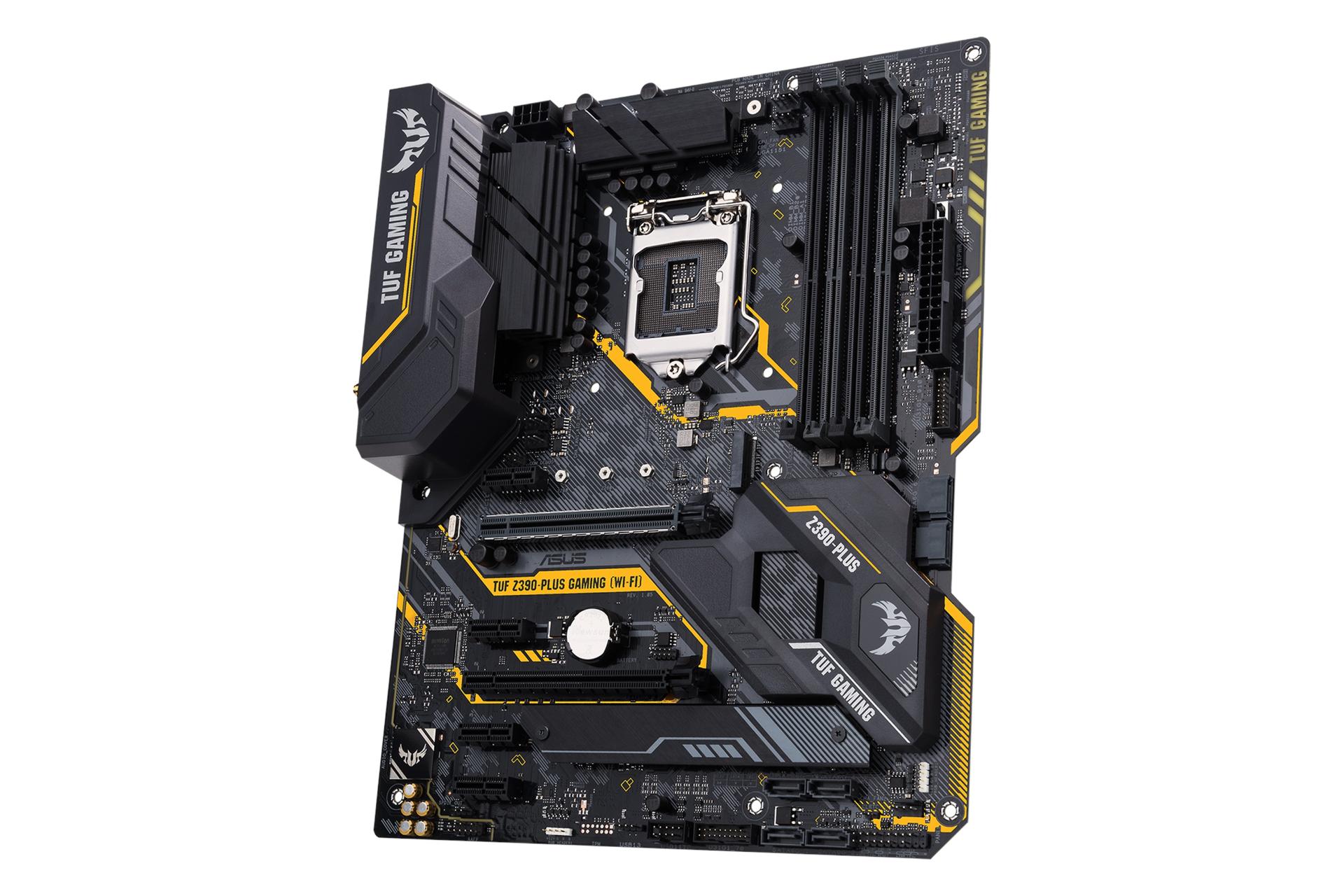 نمای راست مادربرد ایسوس ASUS TUF Z390-PLUS GAMING WI-FI