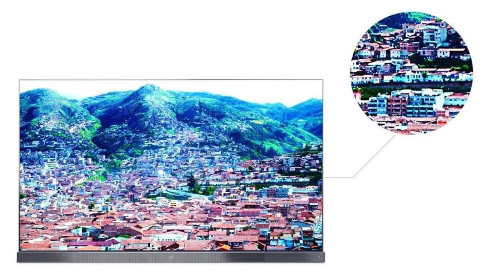 میزان وضوح تلویزیون ۹۵ اینچی اولد BOE