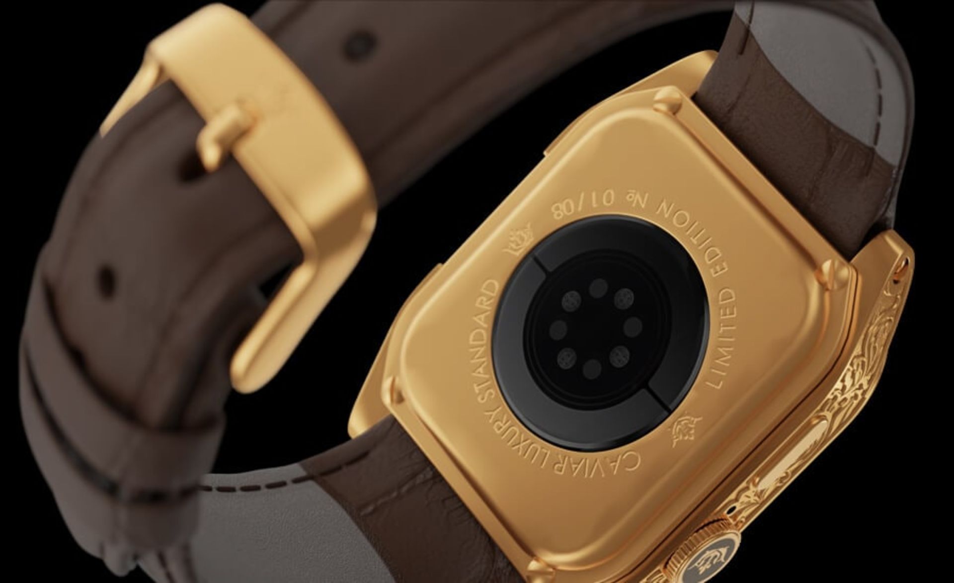 اپل واچ سری ۷ Caviar مدل Gold Moon