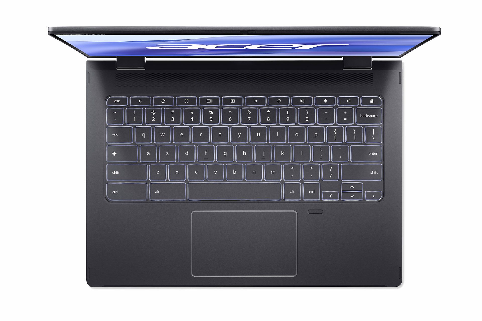 Chromebook Spin 714 ایسر از نمای بالا