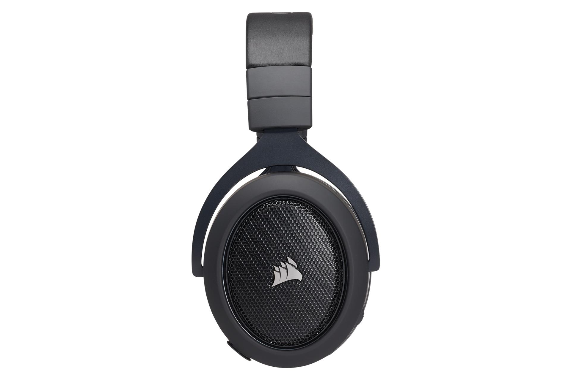 نمای جانبی هدست گیمینگ کورسیر Corsair HS70 Wireless بدون میکروفون