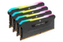 نمای چپ رم کورسیر VENGEANCE RGB PRO SL ظرفیت 128 گیگابایت (4x32) از نوع DDR4-3200