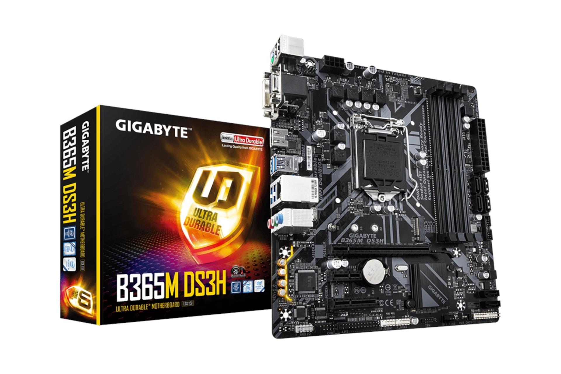 جعبه مادربرد گیگابایت GIGABYTE B365M DS3H (rev. 1.0)