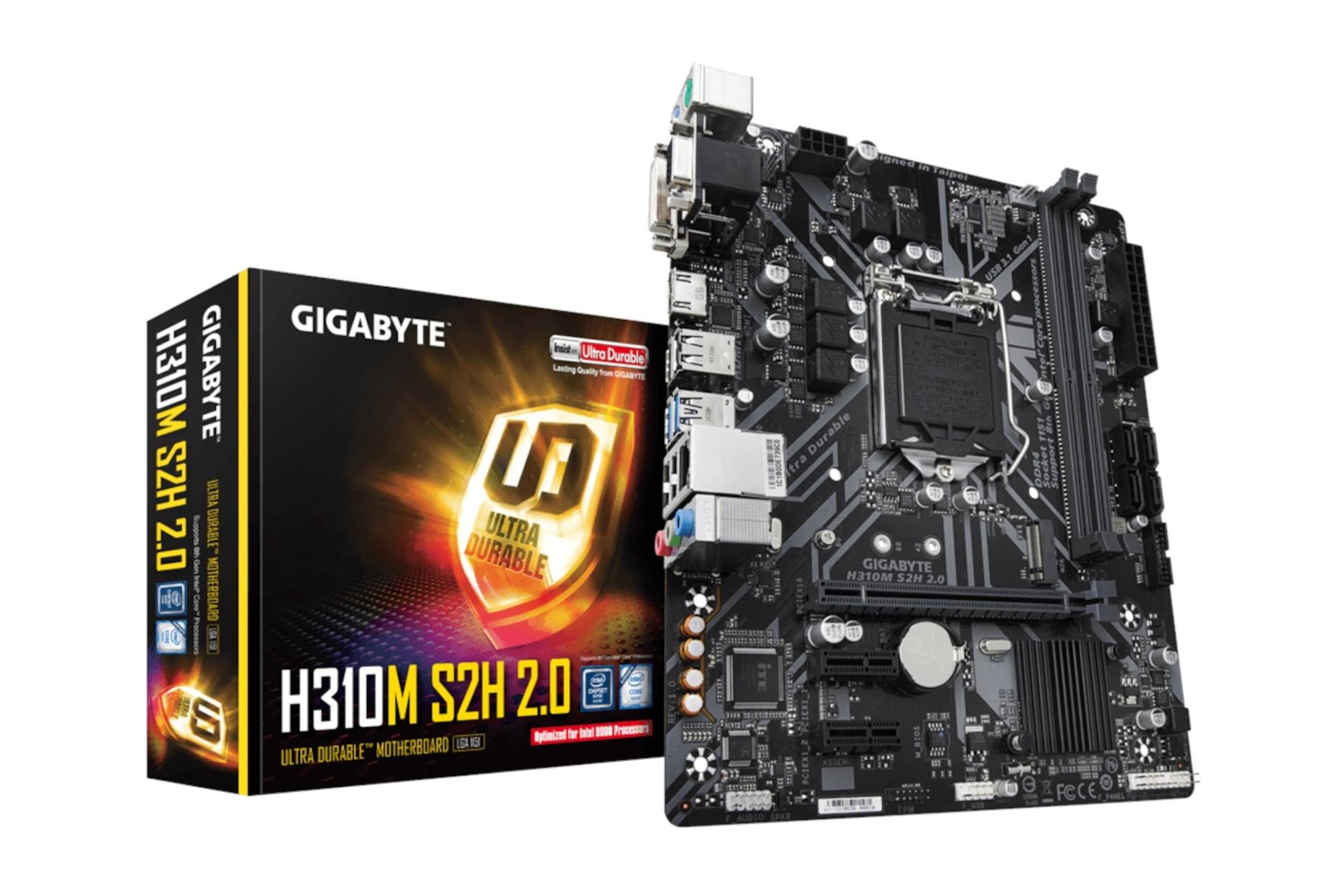 جعبه مادربرد گیگابایت GIGABYTE H310M S2H 2.0 (rev. 1.0)
