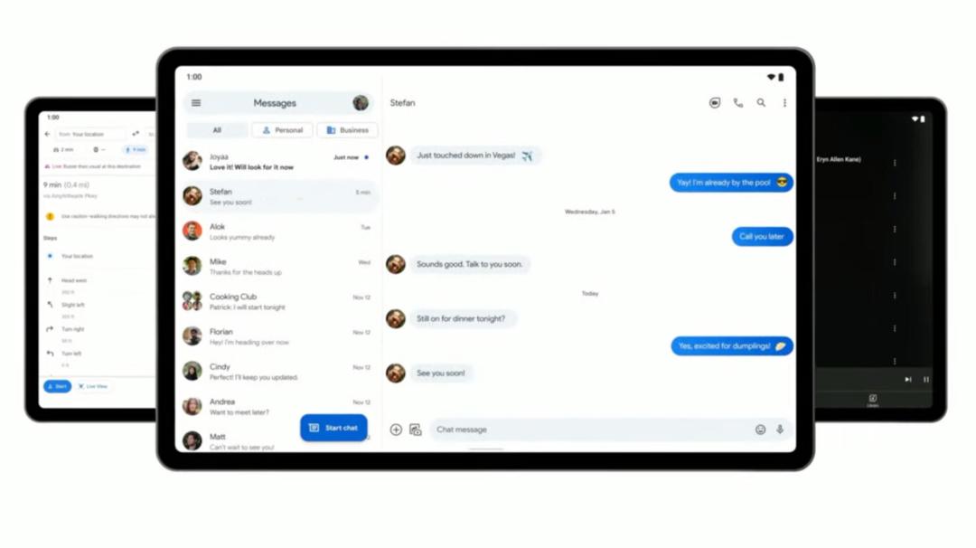 نسخه بهبودیافته اپلیکیشن Messages برای تبلت