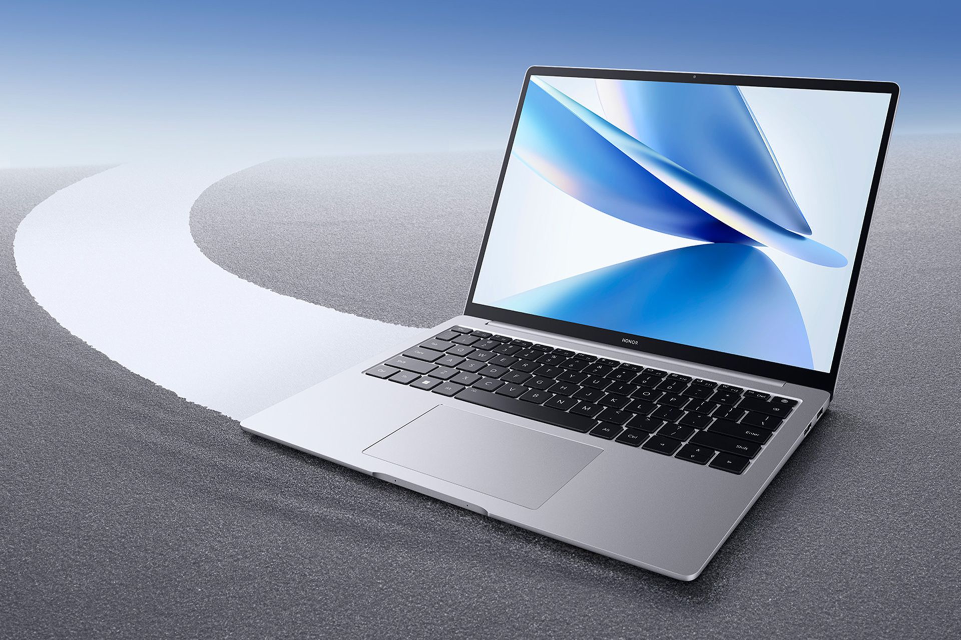 نمای جلو لپ تاپ آنر مجیک بوک 14 2022