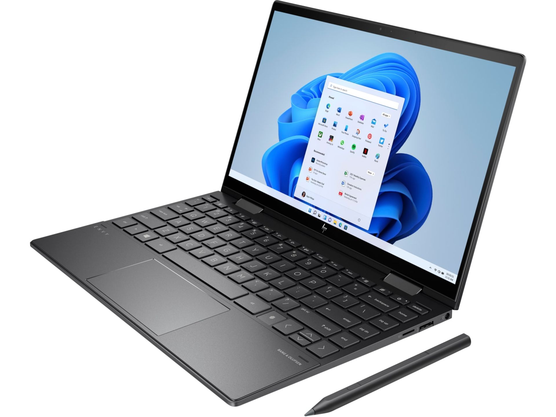 نمای سه‌رخ لپ‌تاپ HP ENVY x360 13