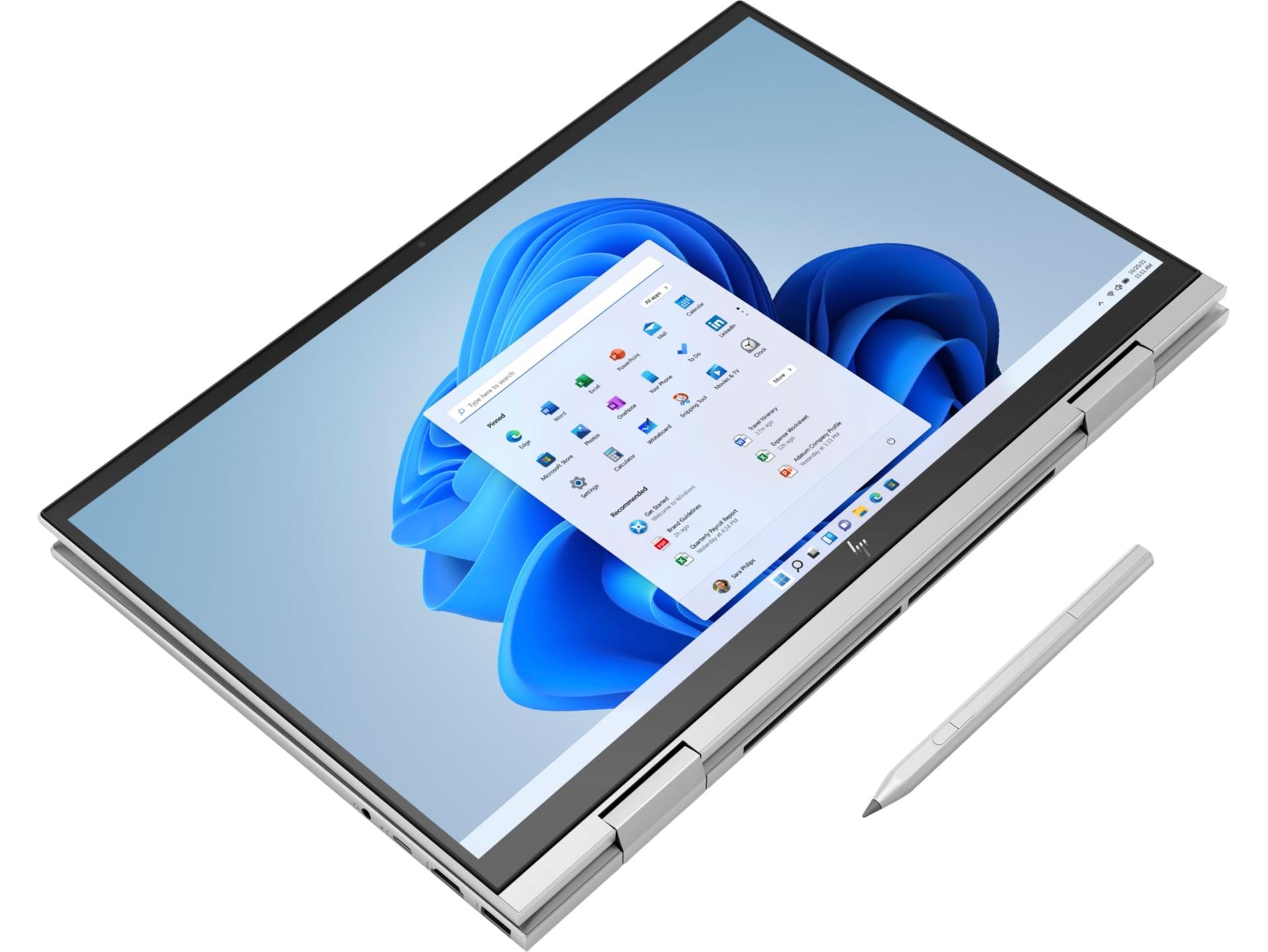 نمای تاشده لپ‌تاپ HP ENVY x360 16