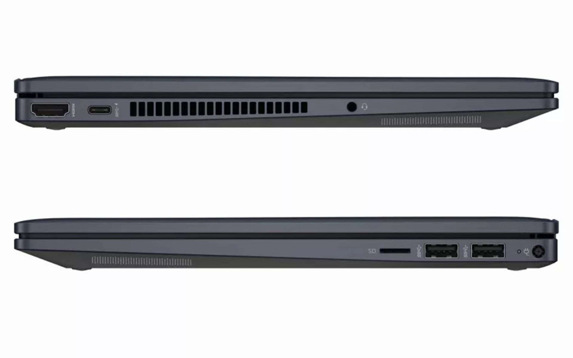 نمای جانبی Pavilion x360 اچ‌پی