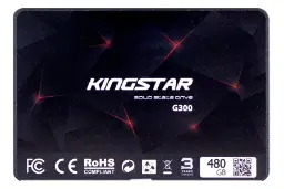 نمای روبرو SSD کینگ استار G300 SATA 2.5 Inch ظرفیت 480 گیگابایت