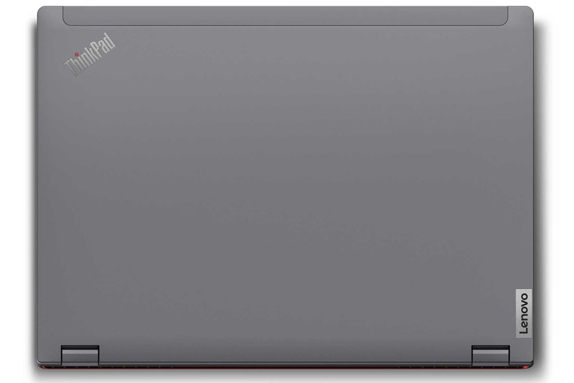 لپ تاپ لنوو Lenovo ThinkPad P16 از نمای بالا در حالت بسته