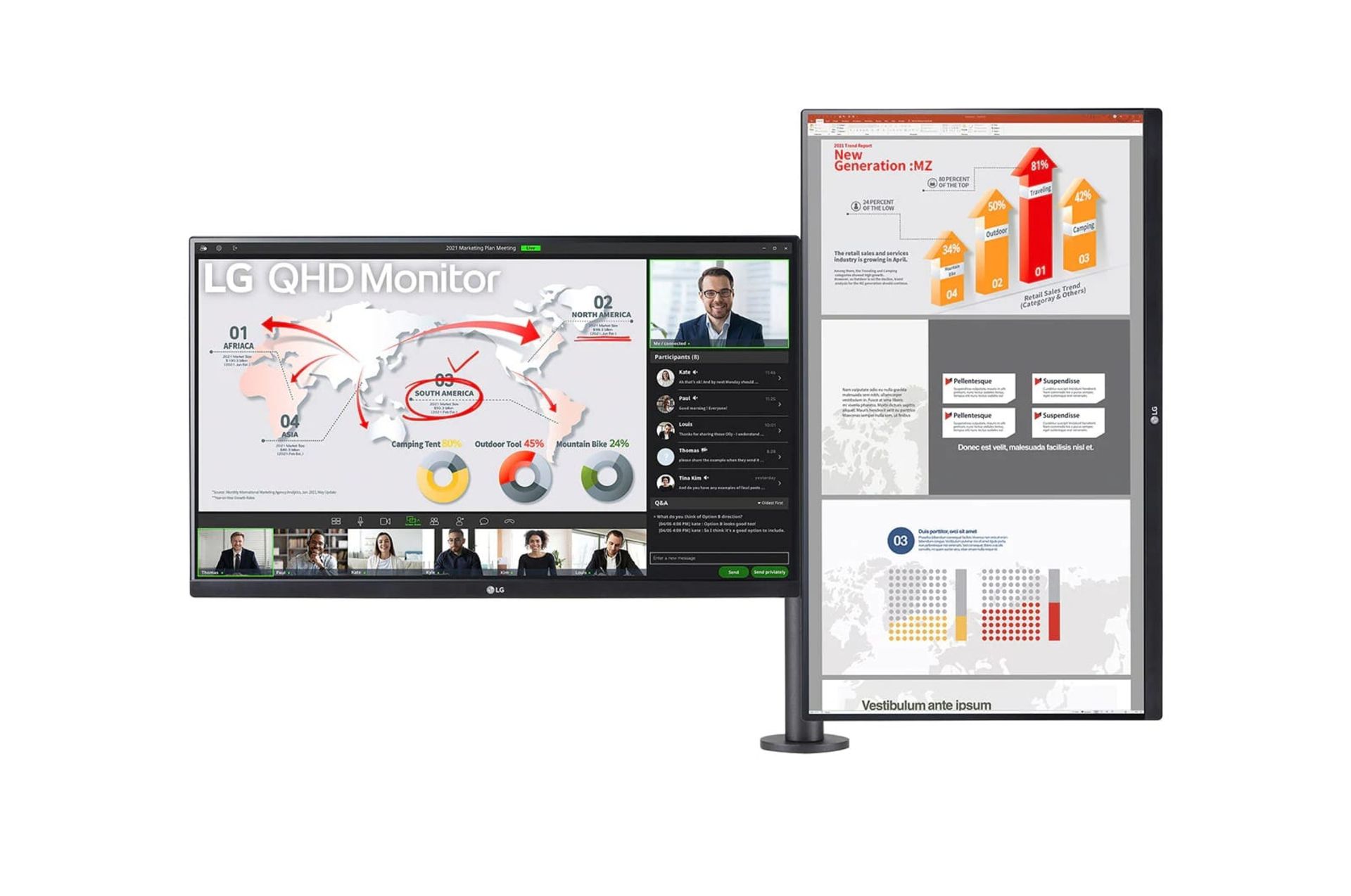 مانیتور Ergo Dual ال‌جی