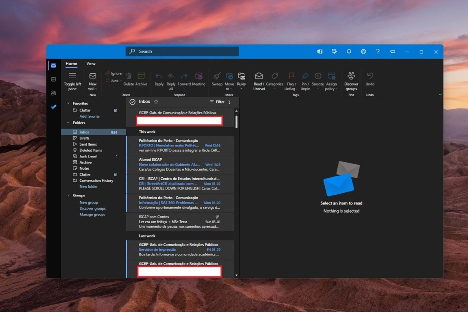 برنامه تحت وب مدیریت ایمیل one outlook