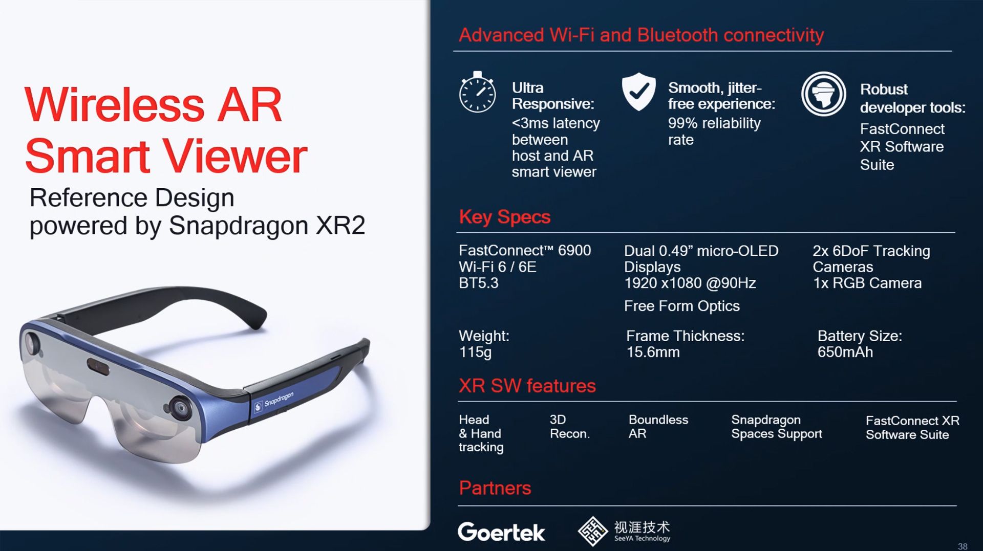 مشخصات فنی عینک واقعیت افزوده کوالکام Qualcomm Smart Viewer