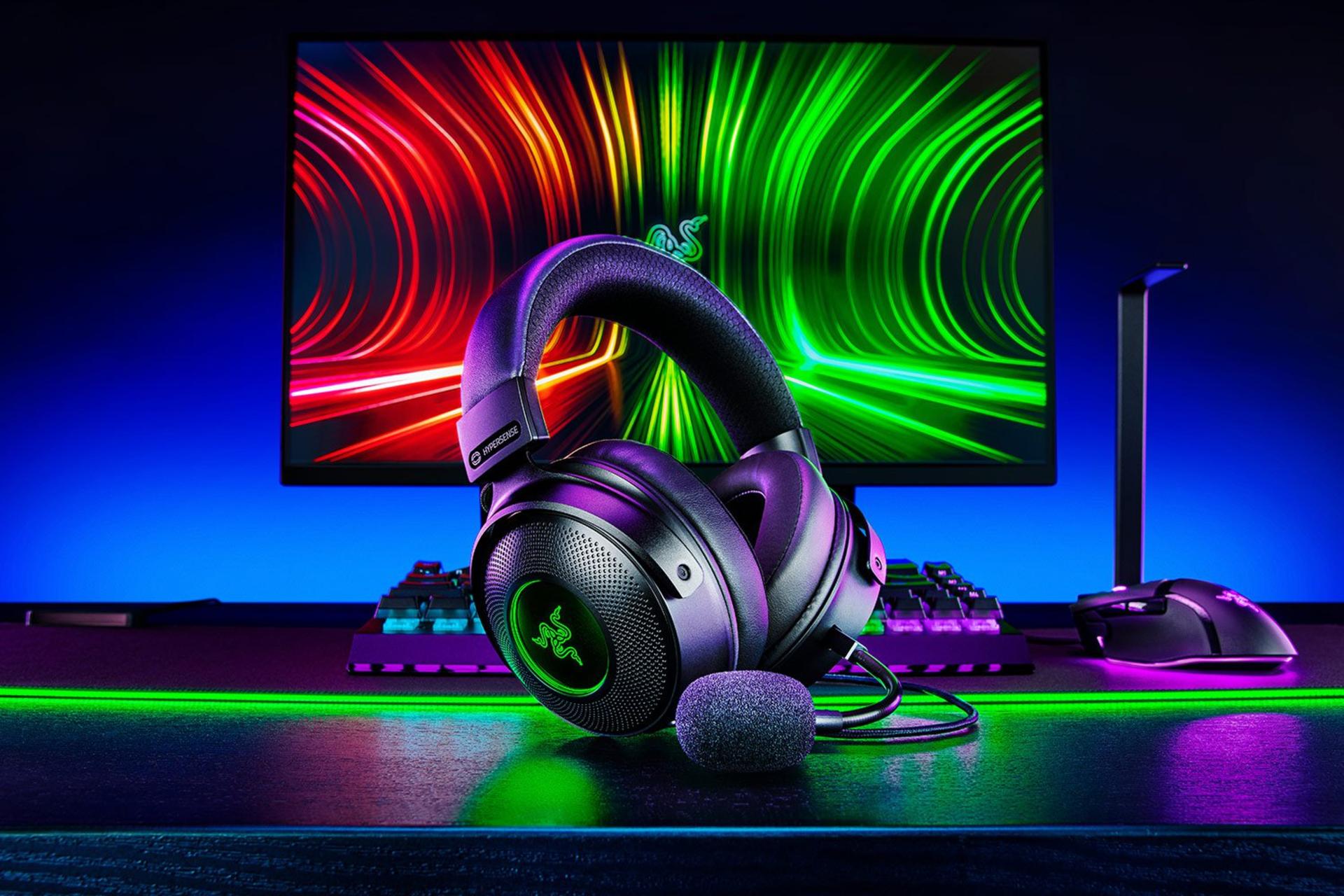 هدست گیمینگ ریزر کراکن Razer Kraken V3 HyperSense مشکی
