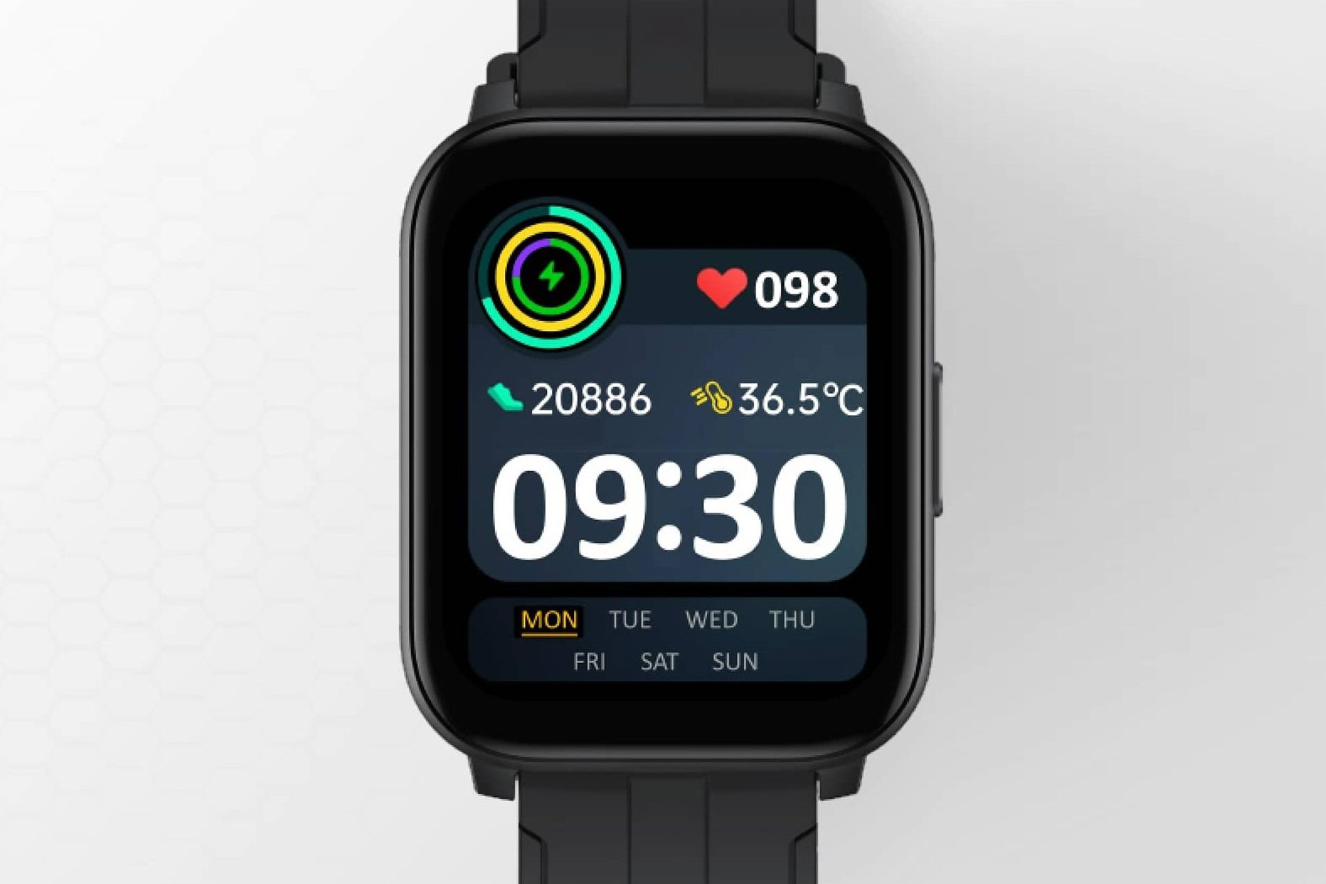 نمای جلو نمایشگر ساعت ریلمی Realme Watch SZ100