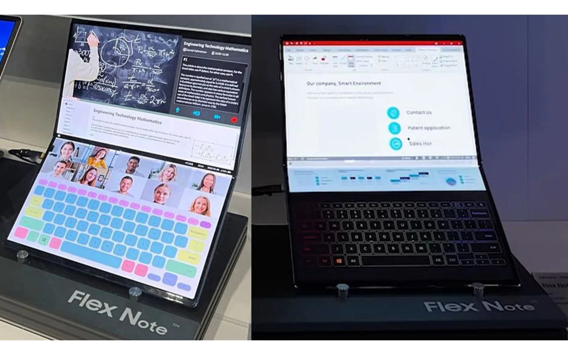 نمایشگر تاشدنی flex note سامسونگ-۴