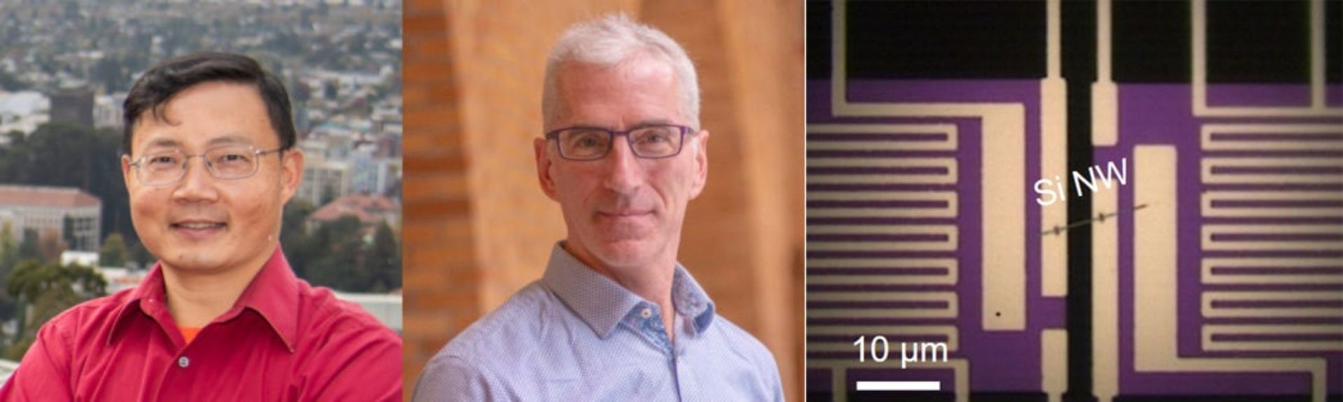 تصویری از Junqiao Wu و Joel Ager دو دانشمند فعال در زمینه طراحی پردازنده