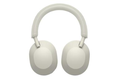 طراحی کامپکت هدفون بی سیم سونی Sony WH-1000XM5 نقره ای