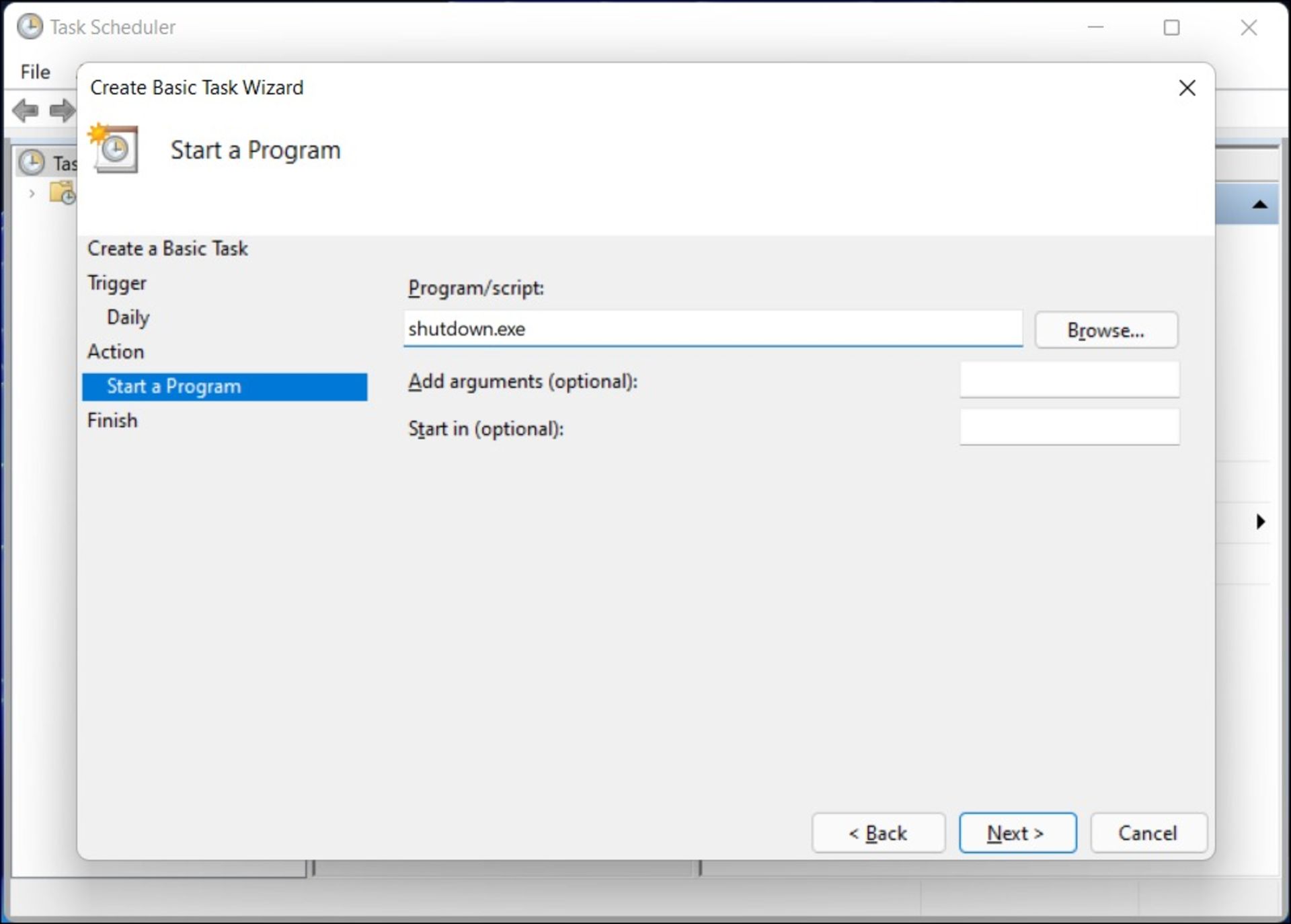 برنامه‌ریزی خاموش شدن خودکار ویندوز با Task Scheduler