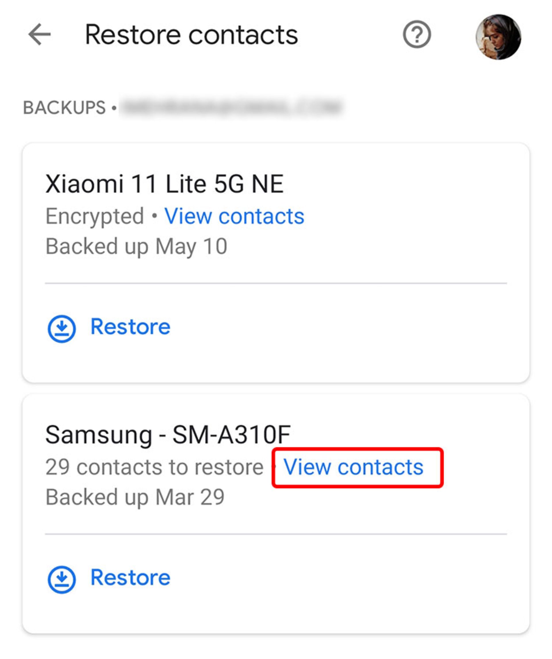 انتقال مخاطبین از جیمیل به گوشی اندروید
