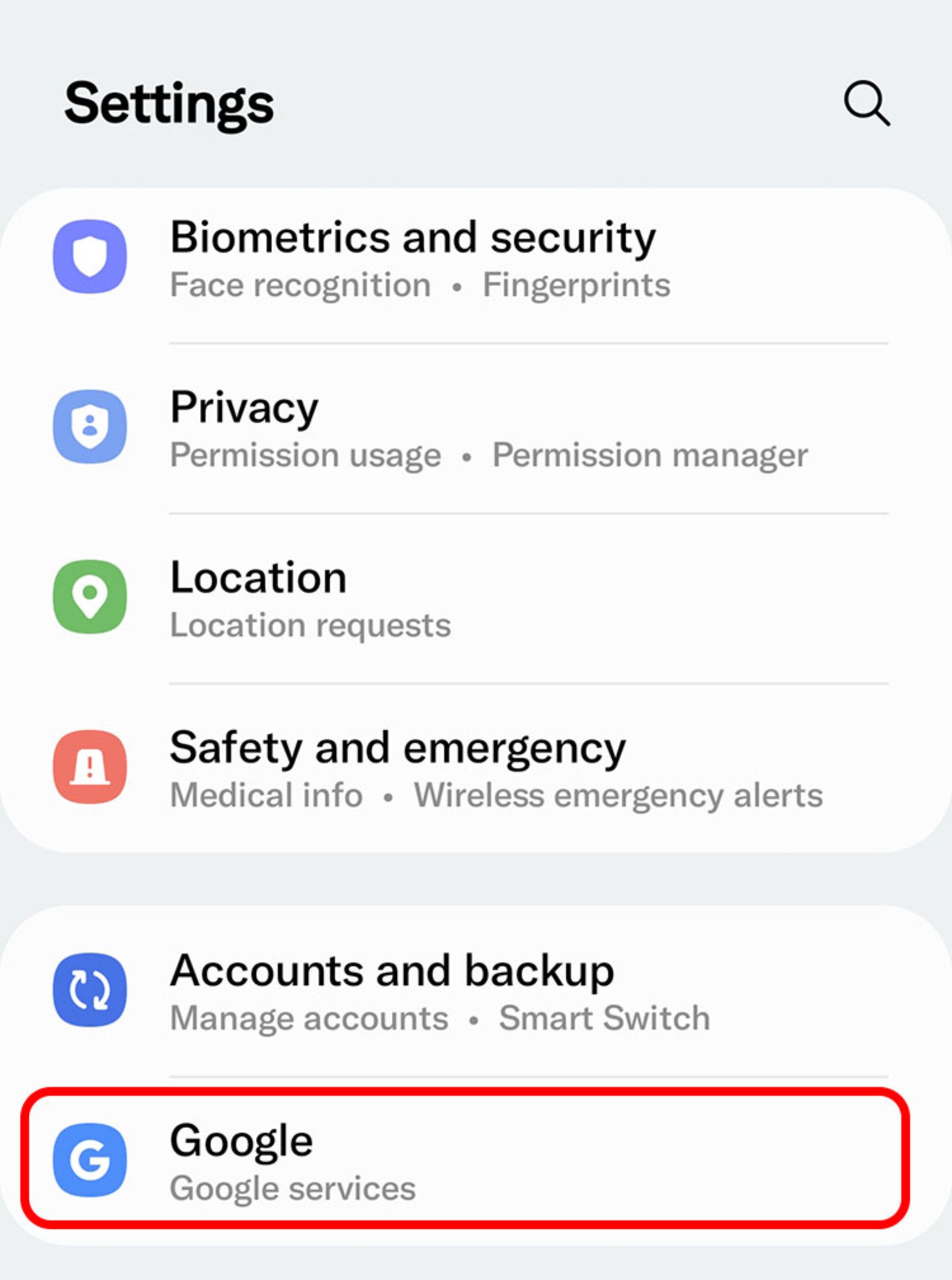  انتقال مخاطبین از جیمیل به گوشی اندروید روش اول 