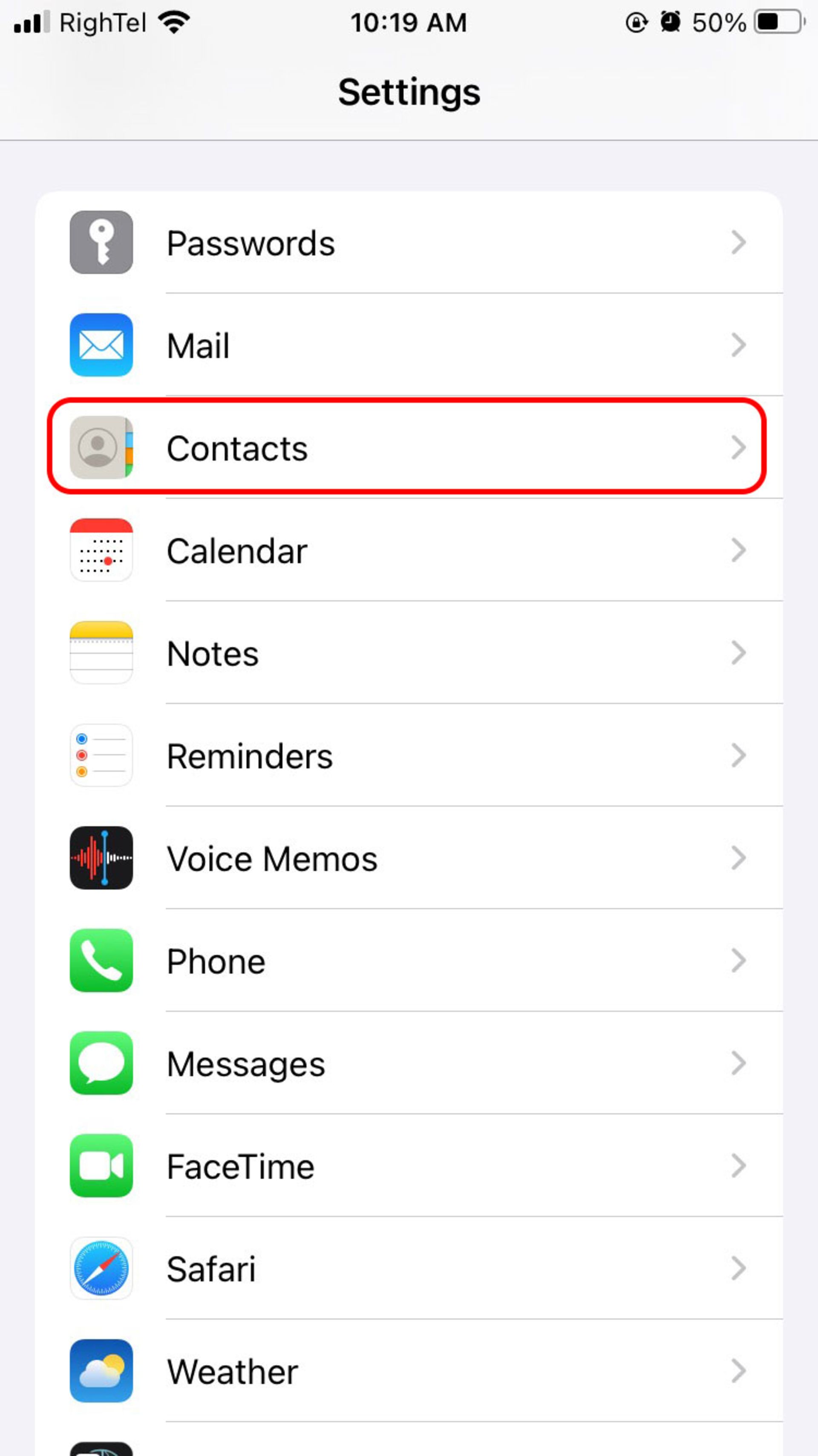 1 انتقال مخاطبین از جیمیل به گوشی آیفون