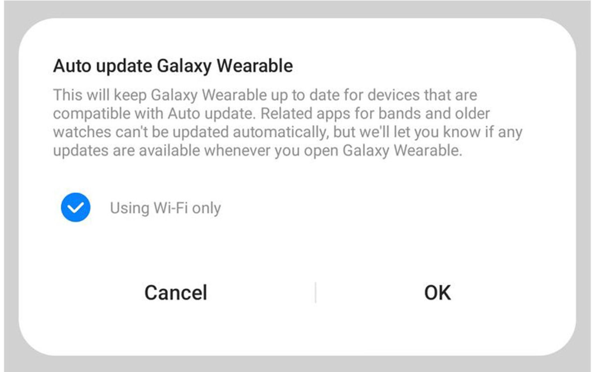 آپدیت اتوماتیک wearable