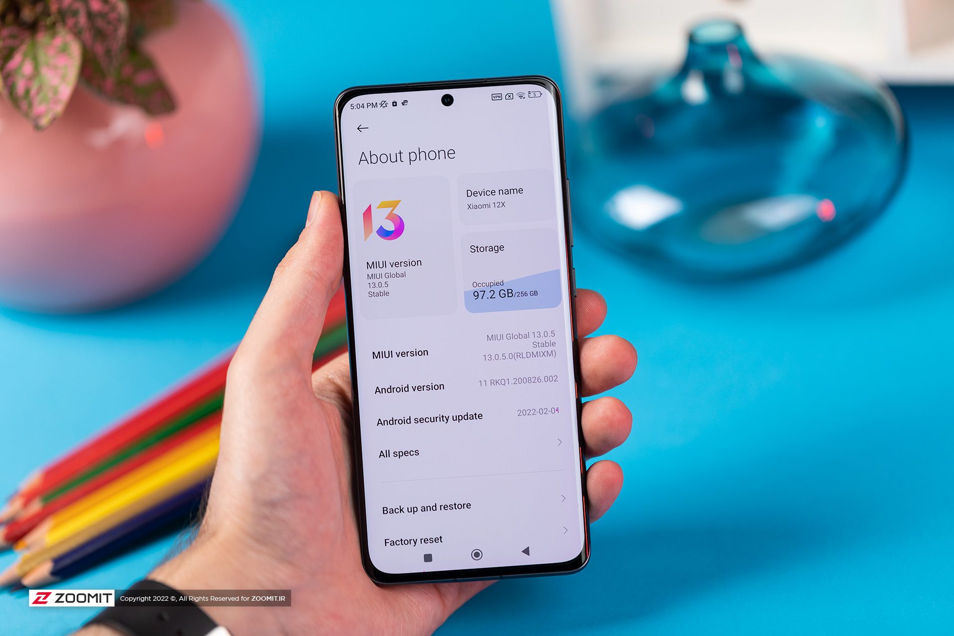 مشخصات نرم افزار شیائومی ۱۲ ایکس