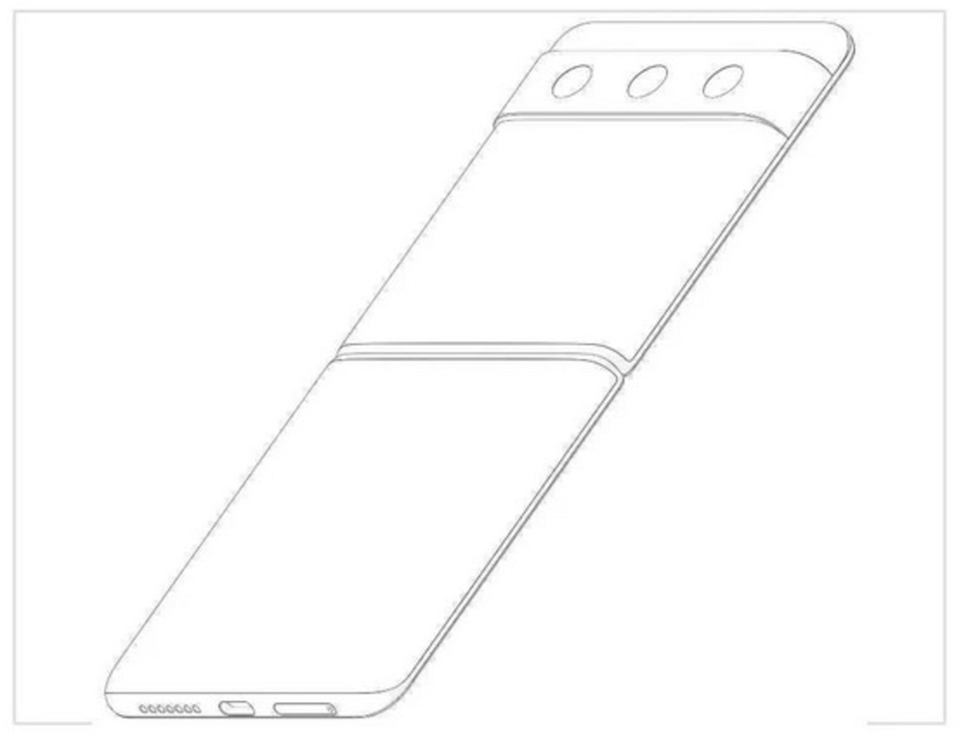 پتنت گوشی تاشو شیائومی درحالت باز