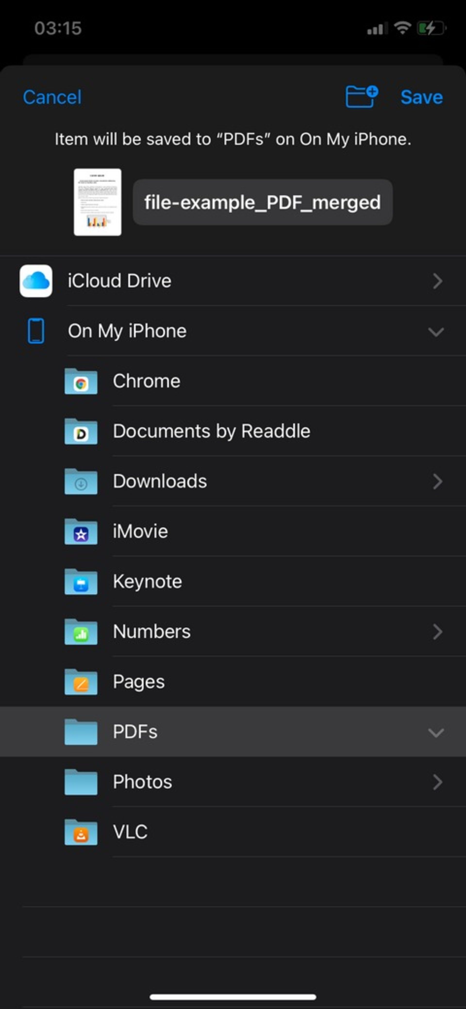 ۱-ادغام چند فایل PDF در آیفونPDF با اپ Shortcuts