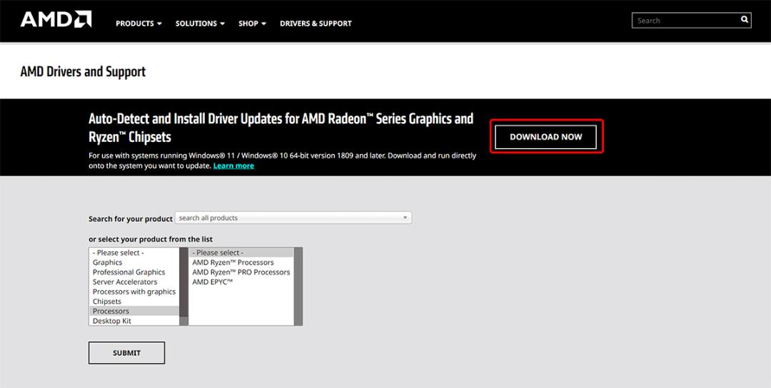 دانلود درایورهای AMD