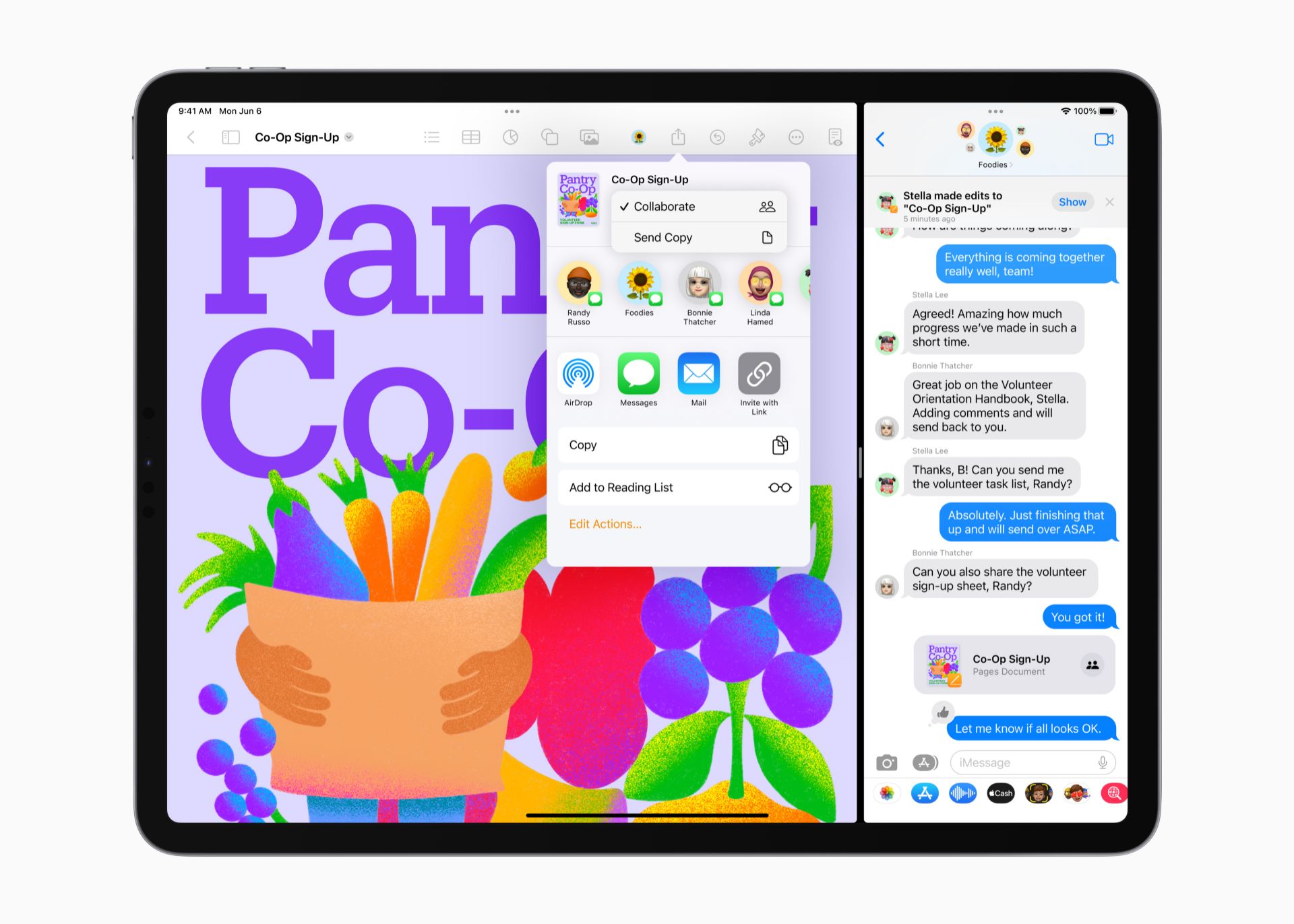 اپلیکیشین messages در iPadOS 16