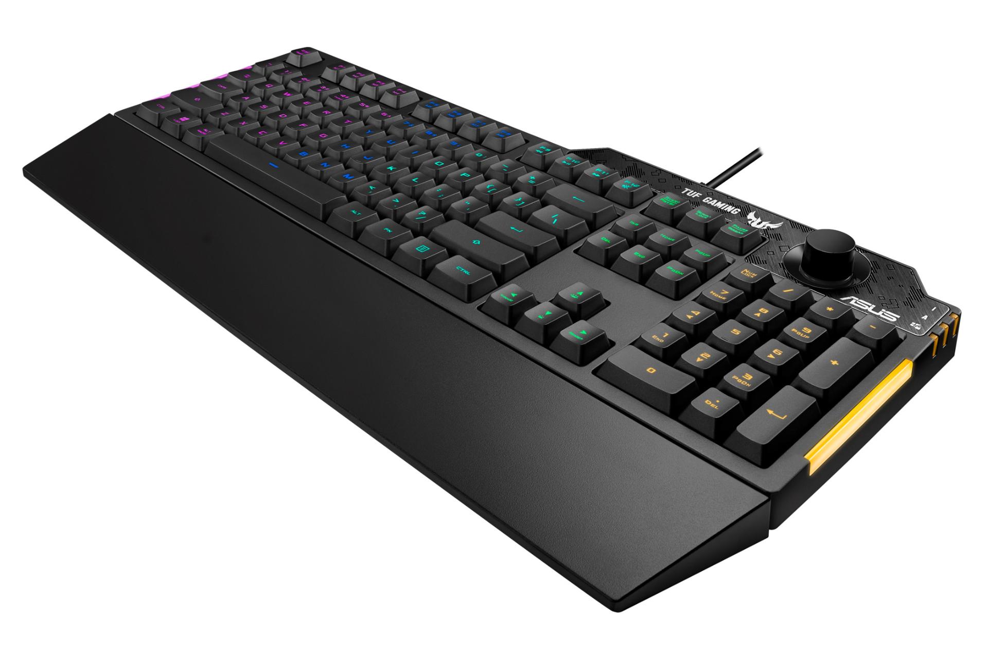 نمای راست کیبورد ایسوس TUF Gaming K1
