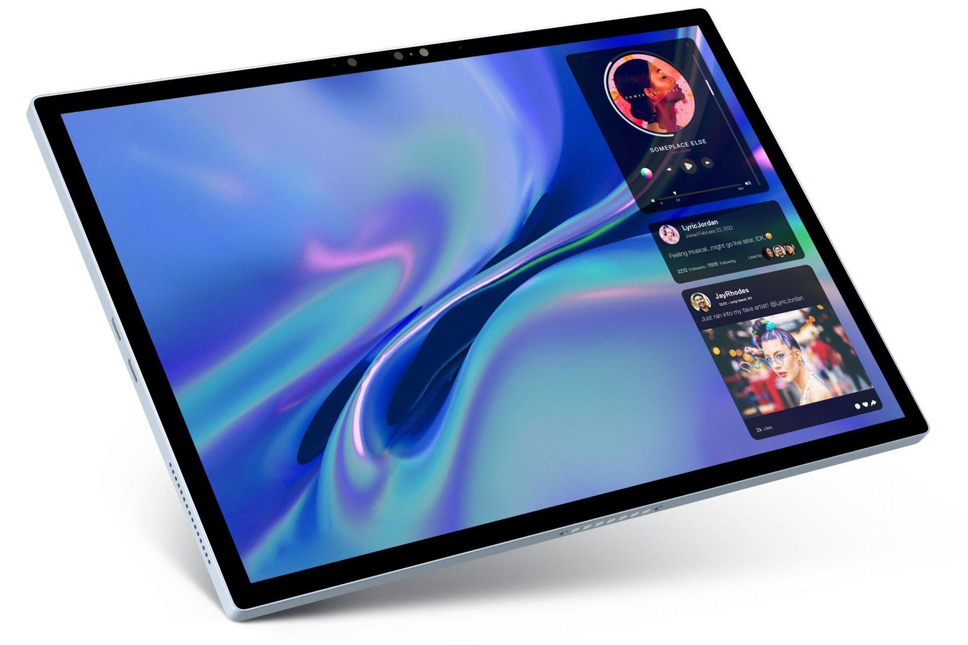 رندر مطبوعاتی فاش شده Dell XPS 13 2022 نمای جلو بدون کیس