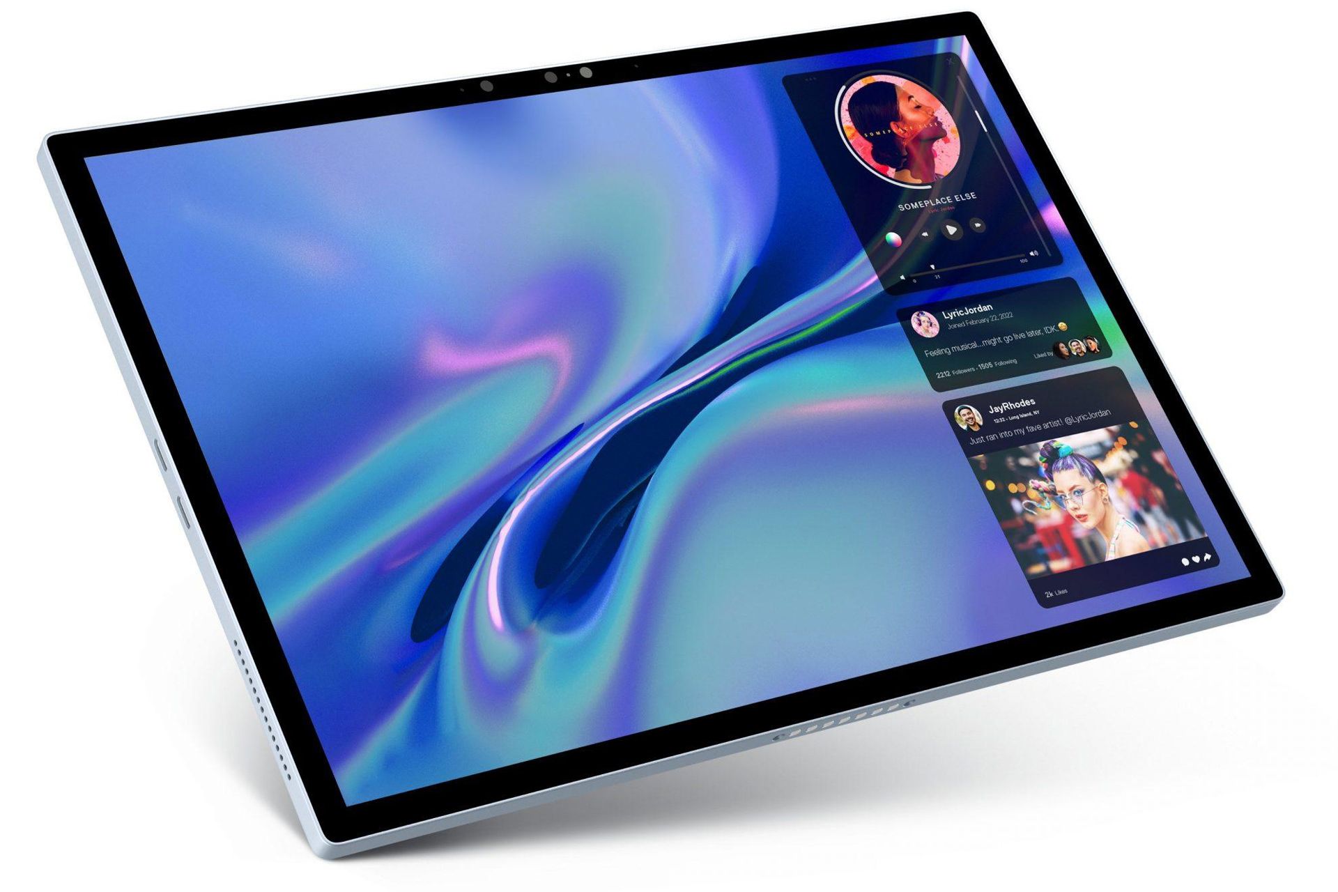 رندر مطبوعاتی فاش شده Dell XPS 13 2022 نمای جلو بدون کیس