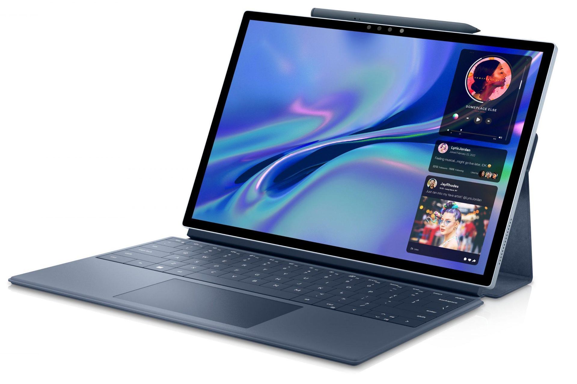 رندر مطبوعاتی فاش شده Dell XPS 13 2022 نمای جلو با کیس