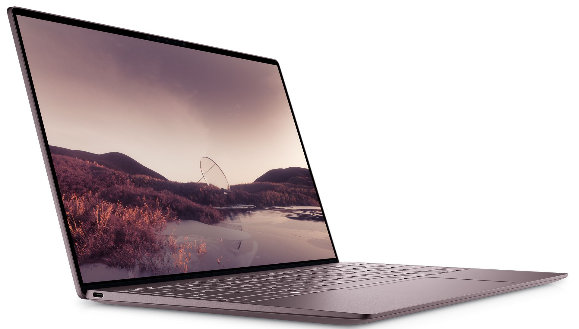 نمای سه رخ جلو لپ تاپ Dell XPS 13 9315