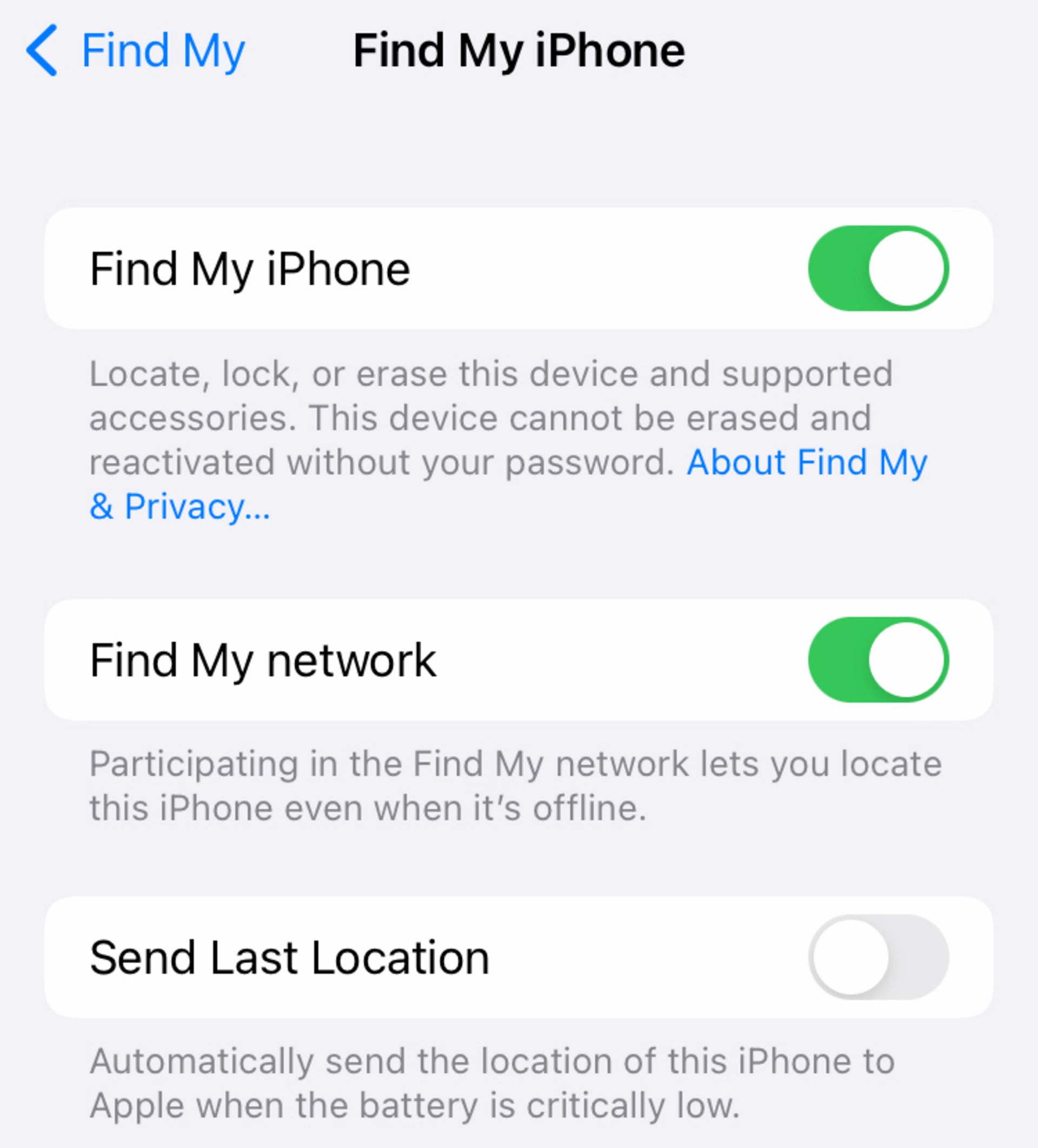 قابلیت های Find my iphone