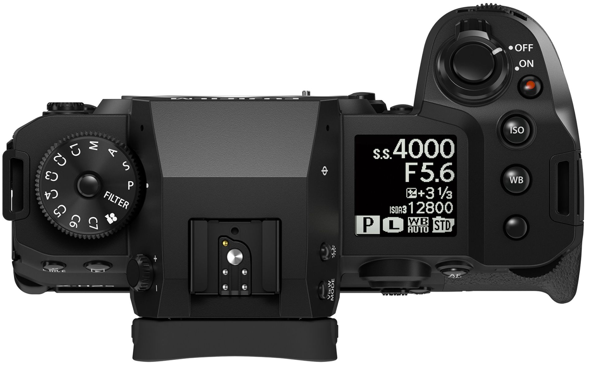 دوربین فوجی فیلم Fujifilm X-H2S از نمای بالا